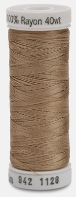 942-1128 DUNKEL ECRU GUTERMANN SULKY 40wt VISKOSE STICKGARN 250m