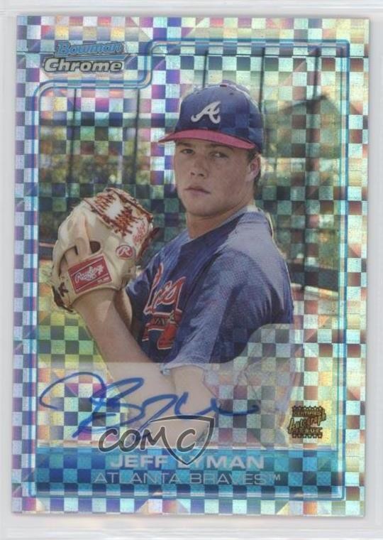 2006 Bowman Chrome Prospects X-Fractor 22/225 Jeff Lyman #BC238 Auto 0f6