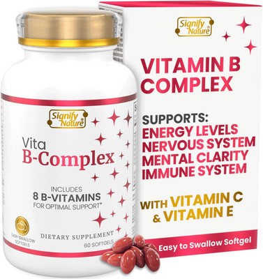 SIGNIFY NATURE VitaBComplex with Vitamin C and E, B Complex Vitamins for Women B