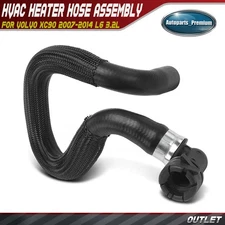 Outlet HVAC Heater Hose with Protective Sleeve for Volvo XC90 2007-2014 L6 3.2L