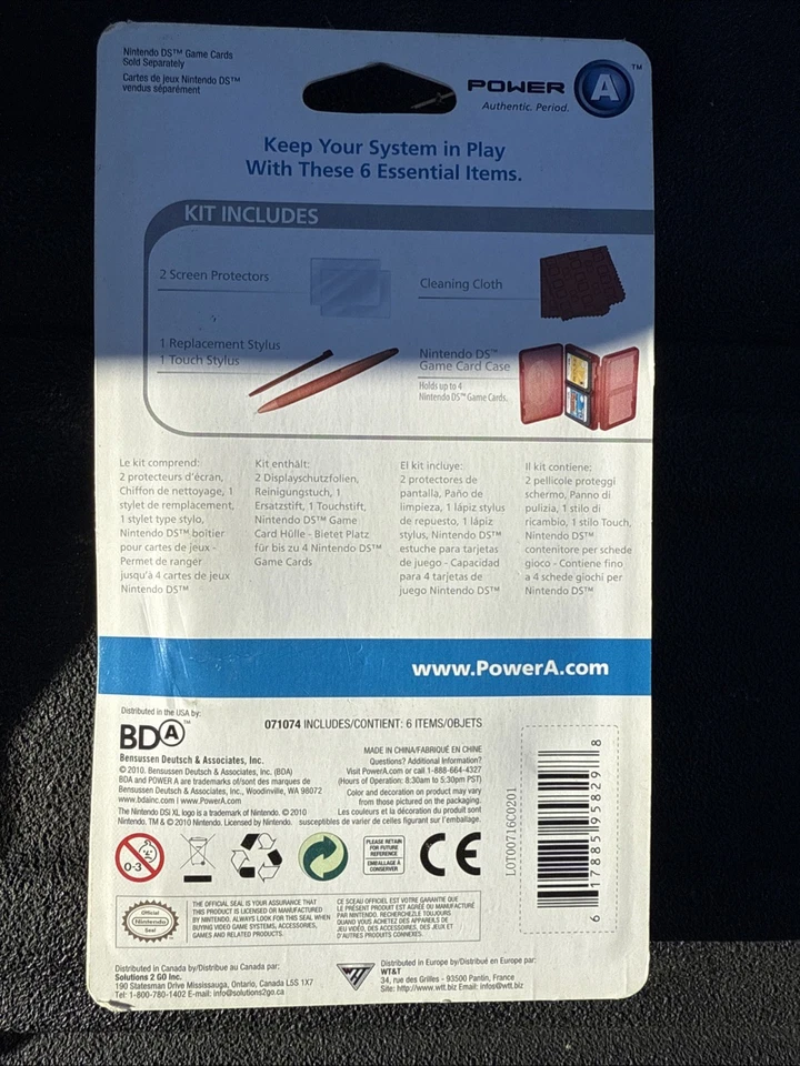 Nintendo DSi XL Clean and Protect Kit Power A Brand New Includes 6 Items Black - Image 4 of 4