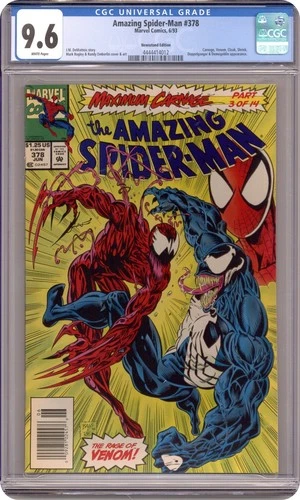 Amazing Spider-Man #378N CGC 9.6 Newsstand 1993 4444414012