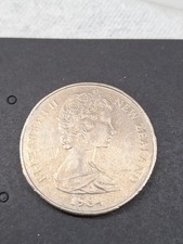 1984 New Zealand 50cent Elizabeth II Coin
