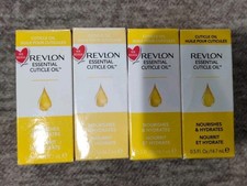 4 PACK Revlon Essential Cuticle Oil Nourishes  Hydrates, NEW