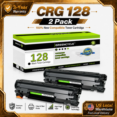 2 x High Yield 128 Toner Cartridge CRG128 For Canon128 Fit For Faxphone L100