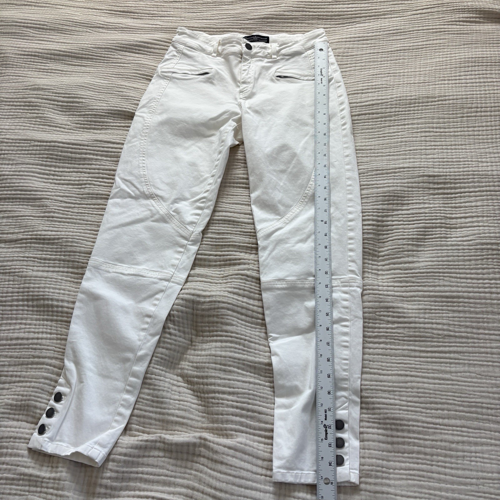 Peruvian Connection White Ryder Pants Skinny Wome… - image 11