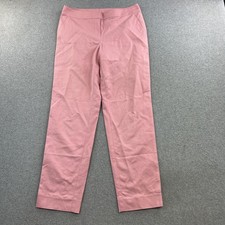 St. John Pants Womens 4 Blush Pink Tailored Straight Leg Dress Pants Made in USA