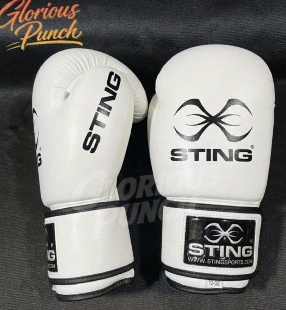 Sting Boxing Gloves  Strap Up Trainning & Sparring gloves In cowhide leather