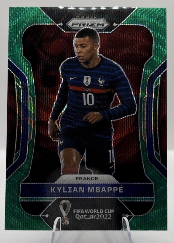2022 Panini Prizm World Cup Qatar - Kylian Mbappe #101 Green Wave Prizm