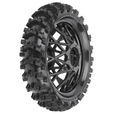 PRO1024710 DUNLOP GEOMAX MX14 V2 BEAD CR4 REAR TIRE MTD ON BULLY SPOKE BLACK