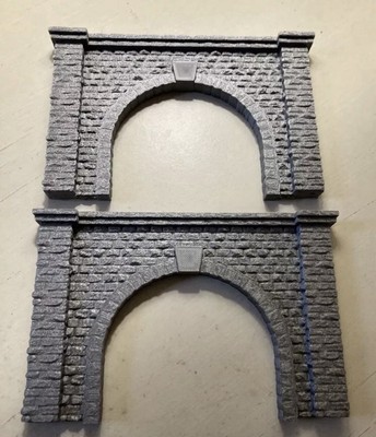 Ho Scale Tunnel Portal X2 Pair Model Train Diorama