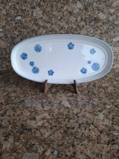 Farmhouse Touch Blueflowers Serving Tray/Dish 48×23×4 cm. Villeroy Boch 