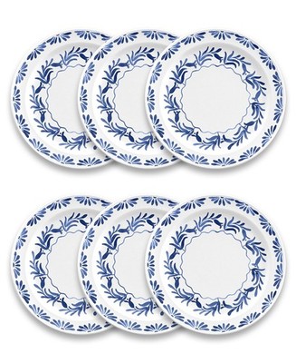 Abode Homewares Azul 10.5'' Melamine Dinner Plate Indoor/Outdoor Shatter-Resistan