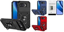 For Google Pixel 10a Camera Push Stand Hybrid Case Phone Cover Tempered Glass