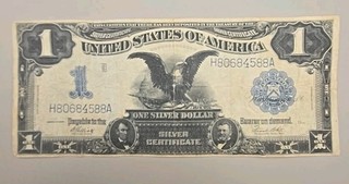 Series Of 1899 $1 Dollar Large Note. Silver Certificate