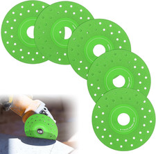 5 Pcs Rock Slab Grinding Disc, 4.5 Inch Glass Cutting Disc for Angle Grinder, 1M
