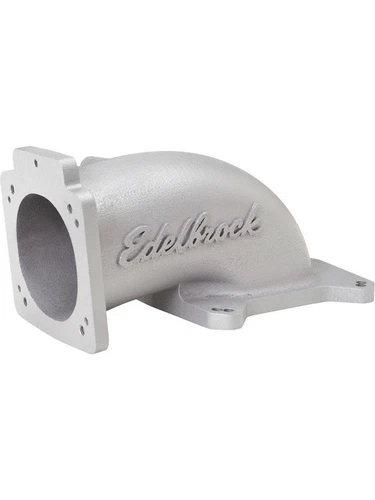 Edelbrock Throttle Body Elbow Low Profile Aluminium 90mm Throttle Body to (3848) - Picture 1 of 12