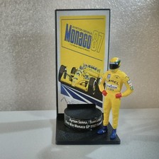 Ayrton Senna Lotus 1987 First Win Monaco Scale 1/43 Figure  Podium MCL