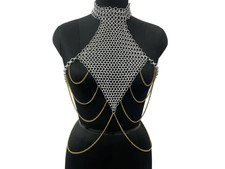 Medieval Aluminum Chainmail Butted Top 10 mm Rings Top for Woman cosplay larp