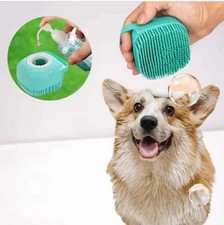 Dog Bath Brush Body Scrubber for Bathing Soft Silicone Groomers for Pet .