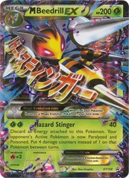 M Beedrill EX XY158 XY Black Star Promo Holo