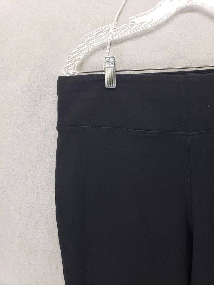 DG2 Leggings Womens Large Black Stretch Pull On Cropped Yoga Pants Athletic Gym - Image 2 of 4