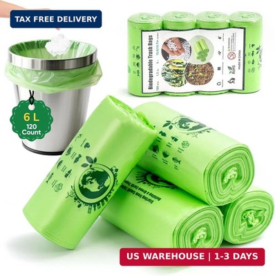 Small Trash Bags 1.2 Gallon, 120 Count Bathroom Garbage Bags, Compost Bin Liners