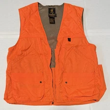 BROWNING - Men's Blaze Orange Bird Pheasant Hunting Vest - Large - *flaw*