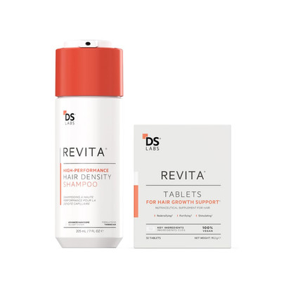 DS Labs Revita Shampoo & Tablets Kit   205Ml + 30 Tabs for Thicker, Fuller Hair