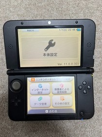 3DS LL XL blue black Japan Nintendo Console Japanese B135
