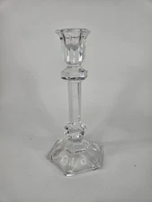 Vintage Crystal Candle Holder Candle stick  7.5” Heavy