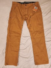 Dovetail Workwear Maven X Cargo Pants for Women, Saddle Brown Canvas 18/30 New