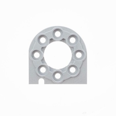 Metall-Motorhalterung für Tamiya 53666 TT-01 / DF-02 RC-Auto Silber