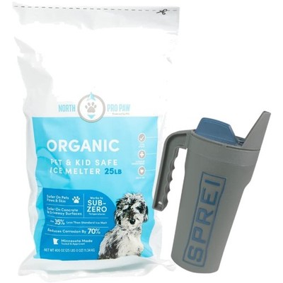Paw Organic Deicer Sub Zero Ice Melter, 25lb Resealable Bag, Pet Safe and Kid...