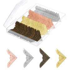 Esquinas met licas para libros, protectores de esquinas de hierro vintage