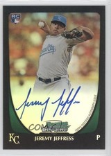 2011 Bowman Chrome Refractor Rookie Auto 465/500 Jeremy Jeffress #195 Auto 0t3