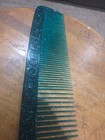 Vintage Camp Snoopy Giant Comb Translucent Green With Glitter Just Over 14" Long — photo 8