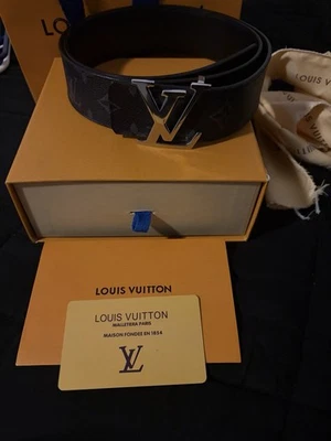Louis Vuitton Leather Black Belts for Men for sale | eBay