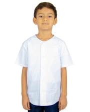 Pack Of 6 Shaka Wear KBJ Youth Short Sleeve Trendy Fashion Baseball Jersey