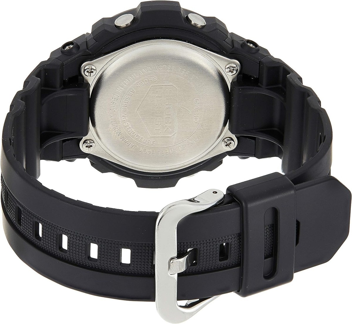 Casio G-shock Aw-590-1a Analog Digital Chronograph Sport Watch