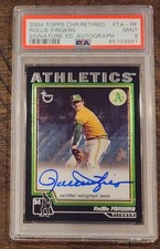 ROLLIE FINGERS 2004 Topps Retired Signature Edition Athletics AUTO PSA 9 MINT SP