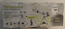 90/900MM Refractor Telescope 90mm Altazimuth 45-450x FMC Phone Remote
