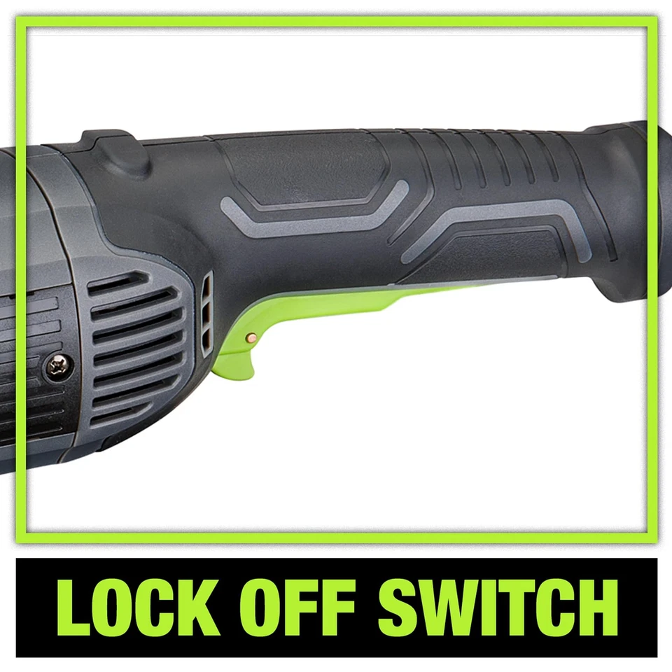 Amoladora angular 15 amperios 7 pulgadas 8.500 RPM con cable con mango lateral de 3 posiciones, rueda... Foto 4 de 4