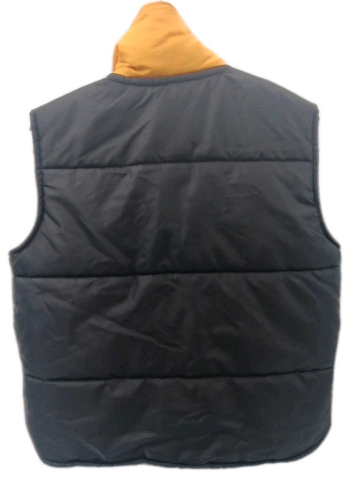 NFL Stahl-Urban Pittsburgh Steelers Invierno Chaleco Chaqueta Niños Grande Negro A Presión Foto 2 de 4