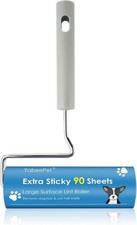 Extra Sticky Large Surface Lint Roller, 6.3'' Giant Lint Roller for Pet Hair,