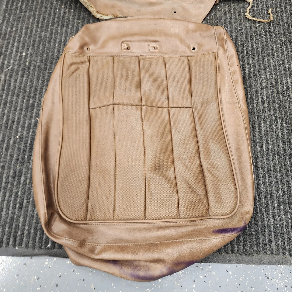 C3 Corvette 座套 靠垫 保护套 70-76 舒适编织 乙烯基 黑马鞍 — 第 2/4 张图片