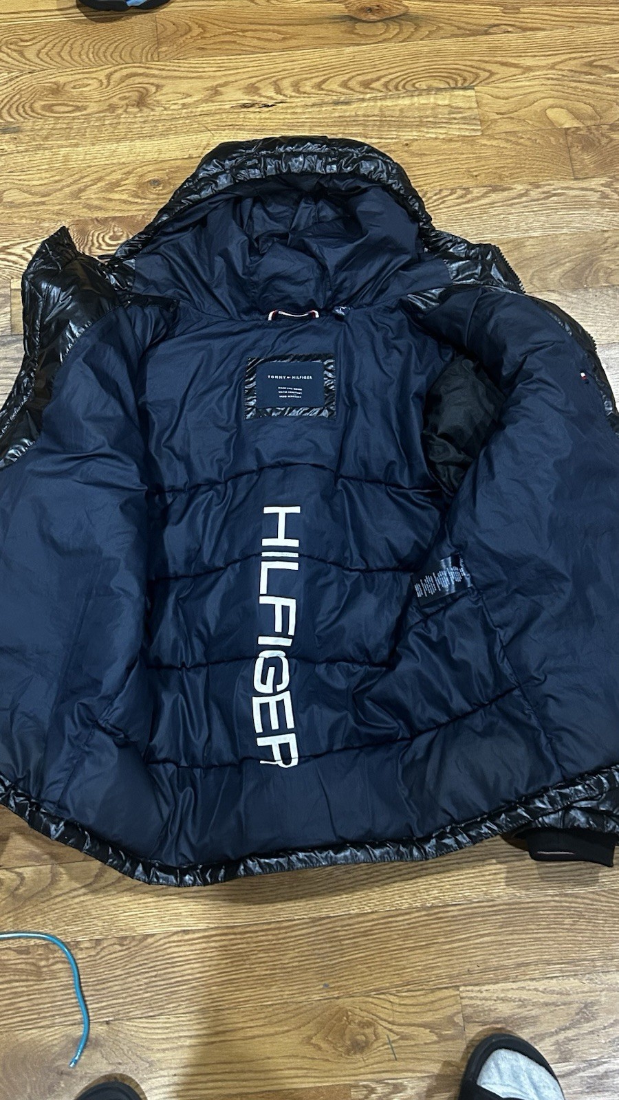 Tommy Hilfiger Black Puffer Jacket Size M