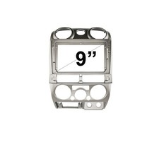 9" FACIA KIT Fascia Dash Plate Panel For Isuzu Dmax D-Max 2009-2011 Silver CP