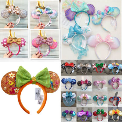Disney` Parks Mickey Mouse Minnie Maus Ohren Schleife Stirnband Sammlung Sorten