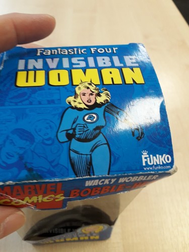 Marvel Wacky Wobbler Funko Bobble-Head INVISIBLE WOMAN 2009 Fantastic Four - Picture 5 of 7